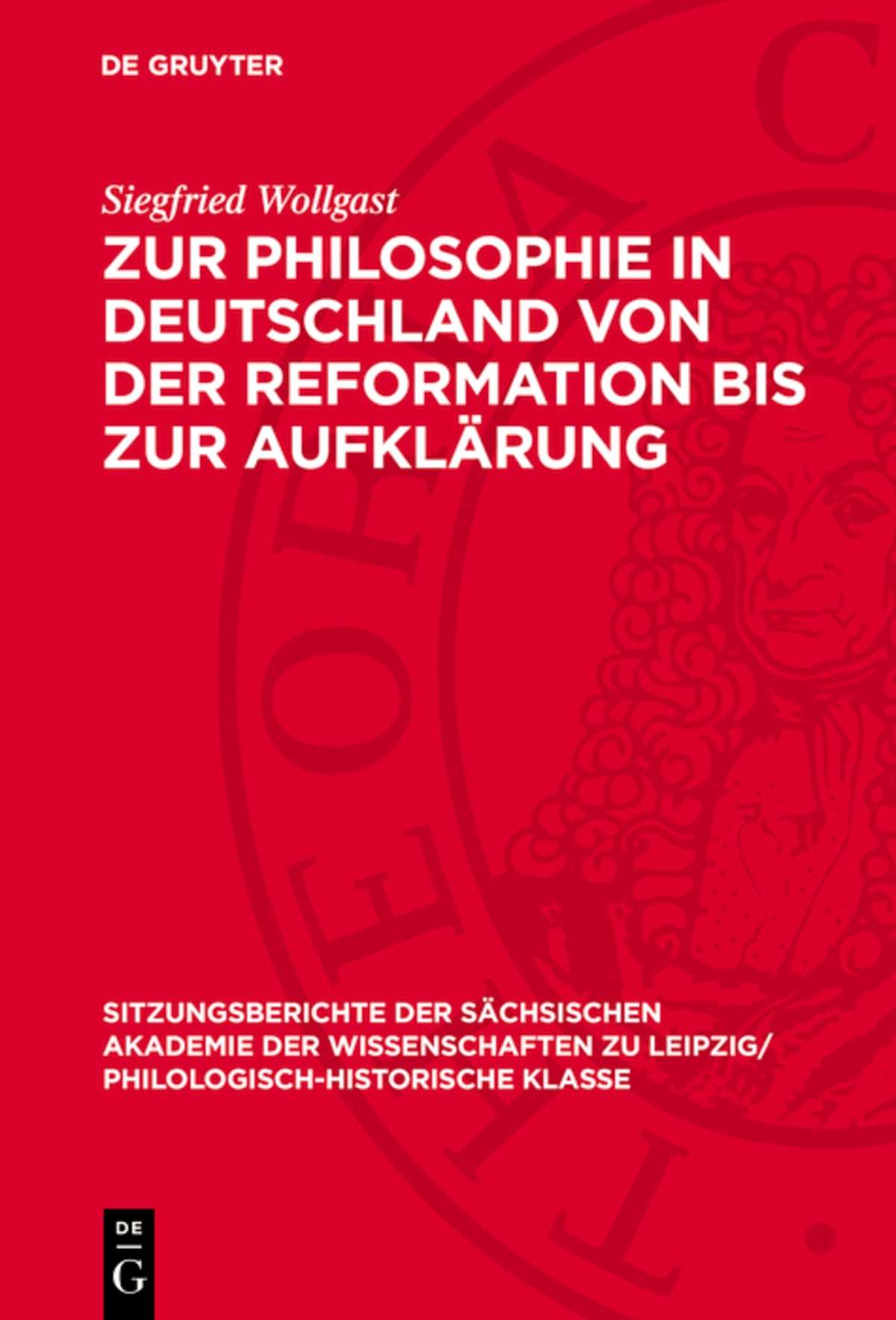 Cover image for Zur Philosophie in Deutschland von der Reformation bis zur Aufklärung ISBN 9783112712344