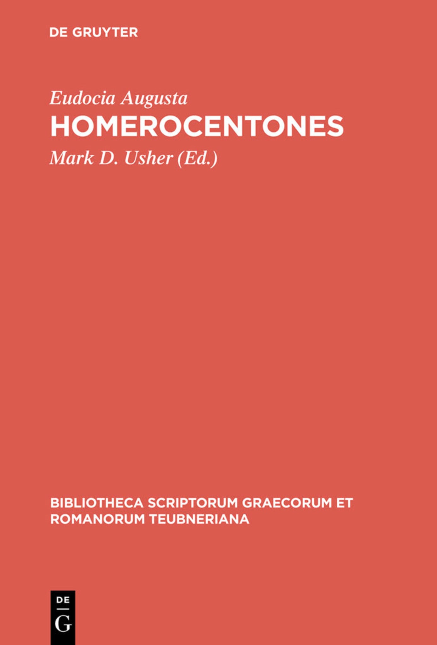 Cover image for Homerocentones ISBN 9783598713187