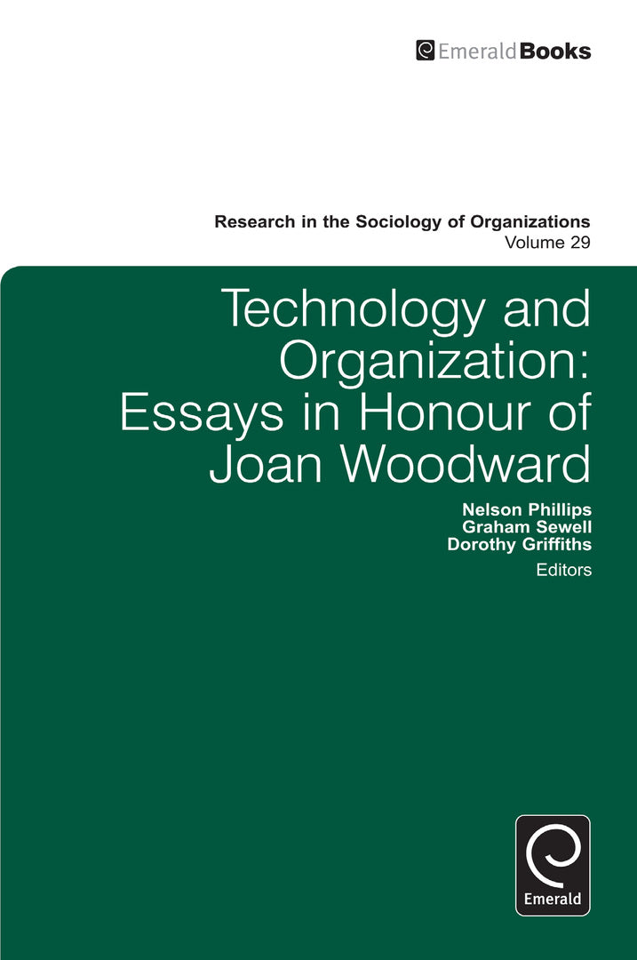 Cover image for Technology and Organization ISBN 9781849509848