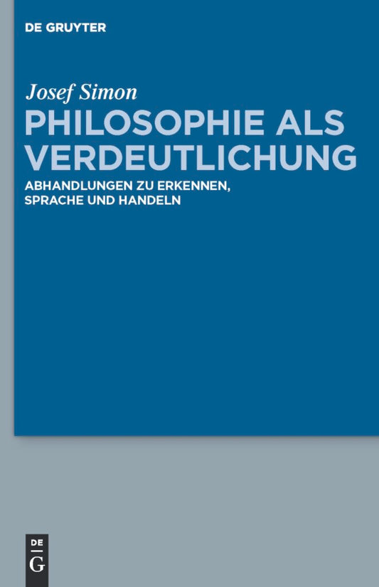 Philosophie als Verdeutlichung