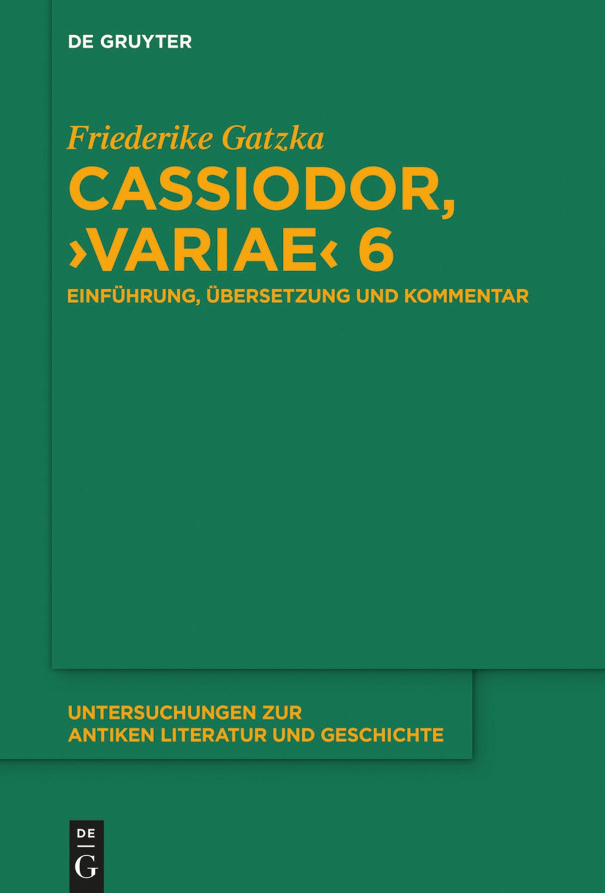 Cassiodor, ›Variae‹ 6