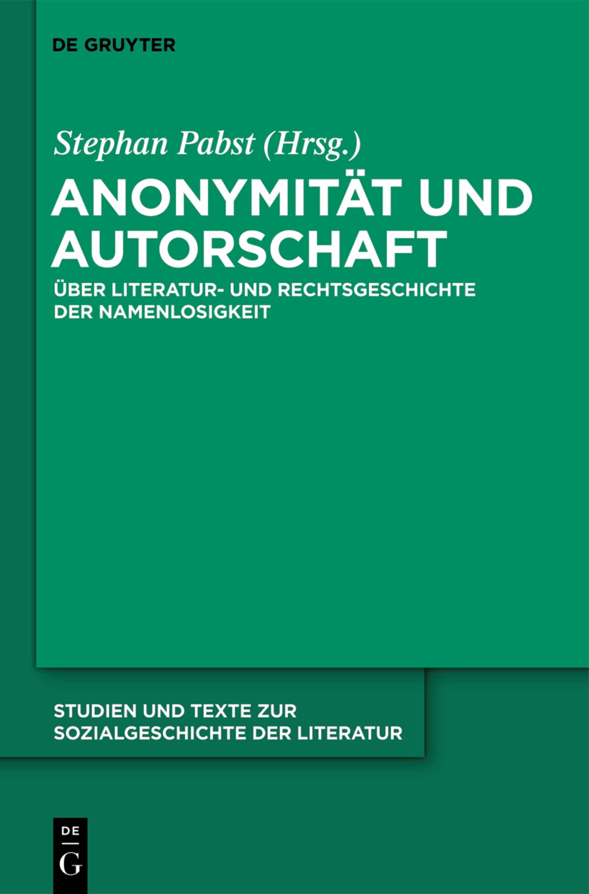 Anonymität und Autorschaft