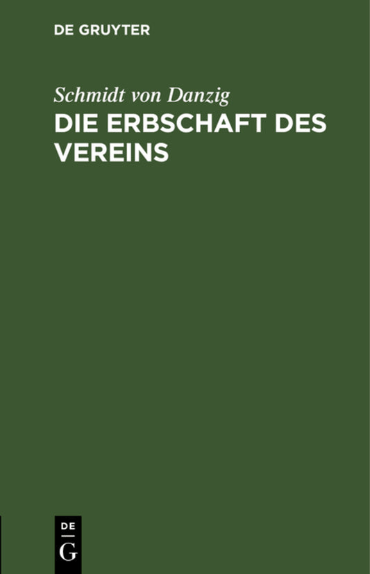 Die Erbschaft des Vereins