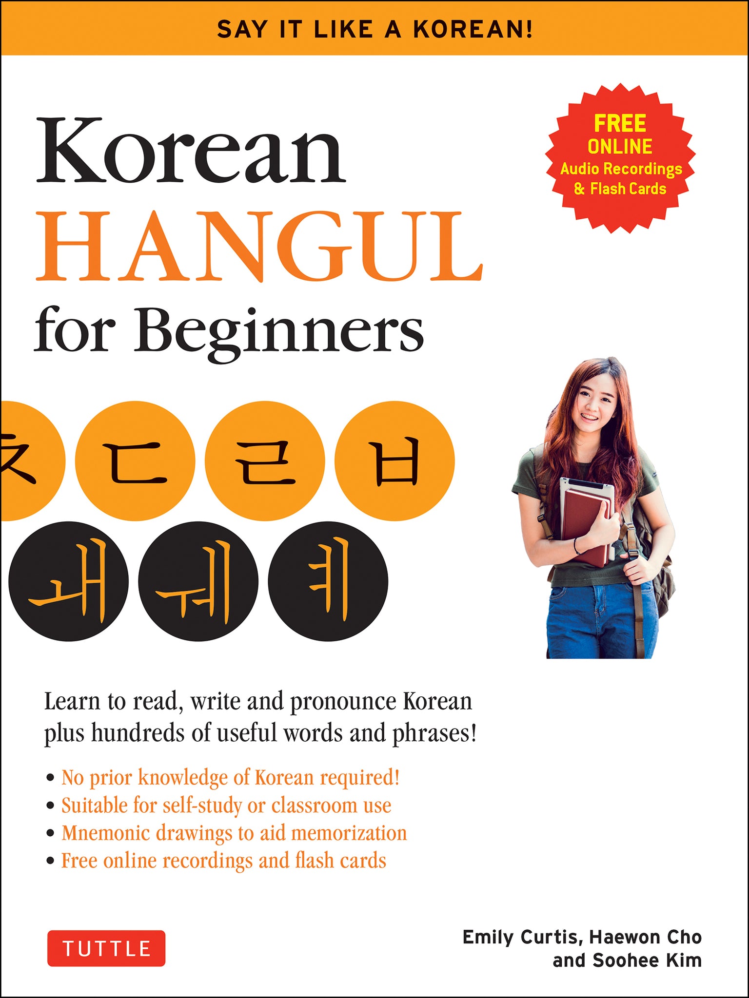 Cover image for Korean Hangul for Beginners: Say it Like a Korean ISBN 9780804852906