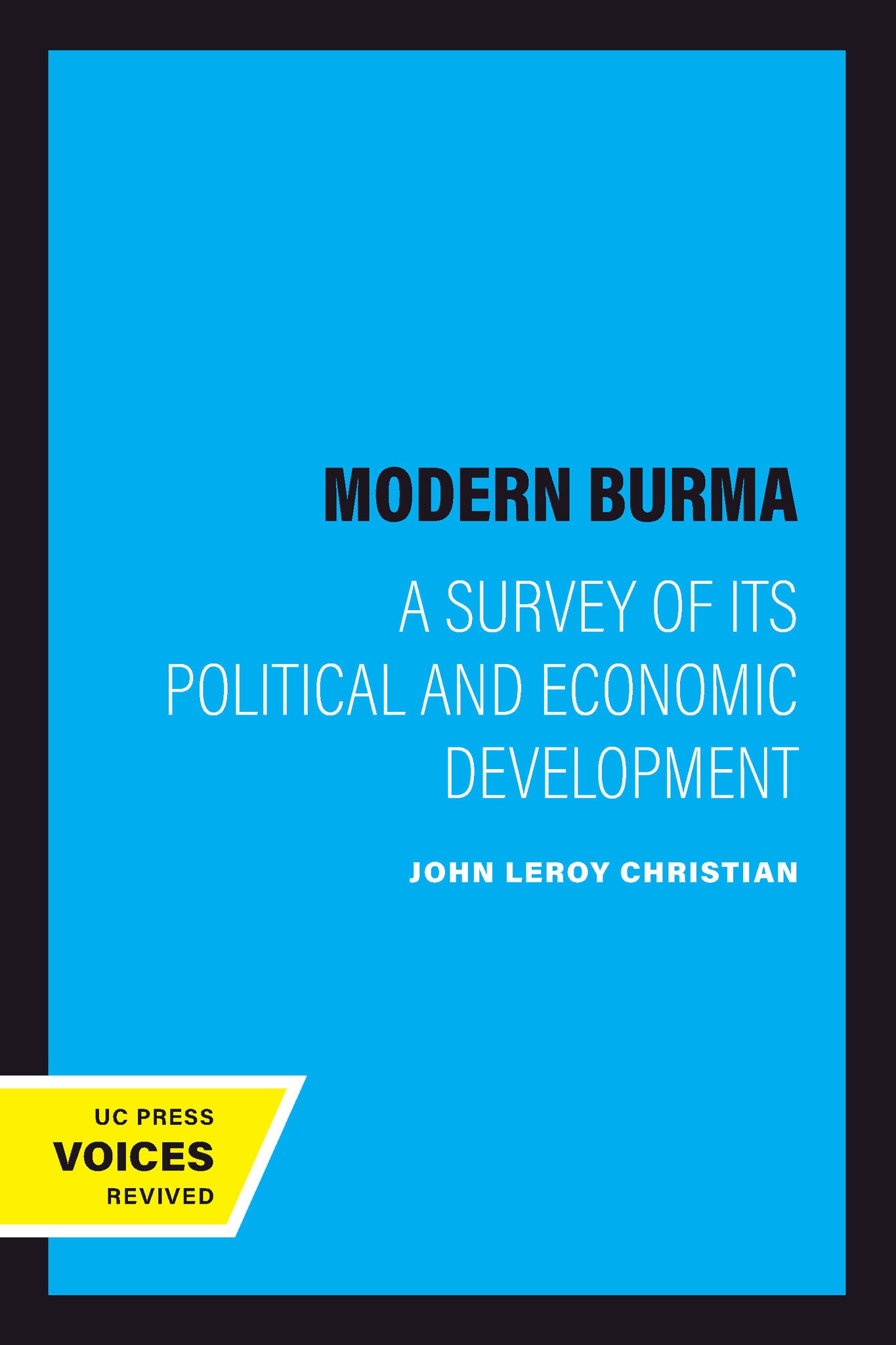 Cover image for Modern Burma ISBN 9780520351851