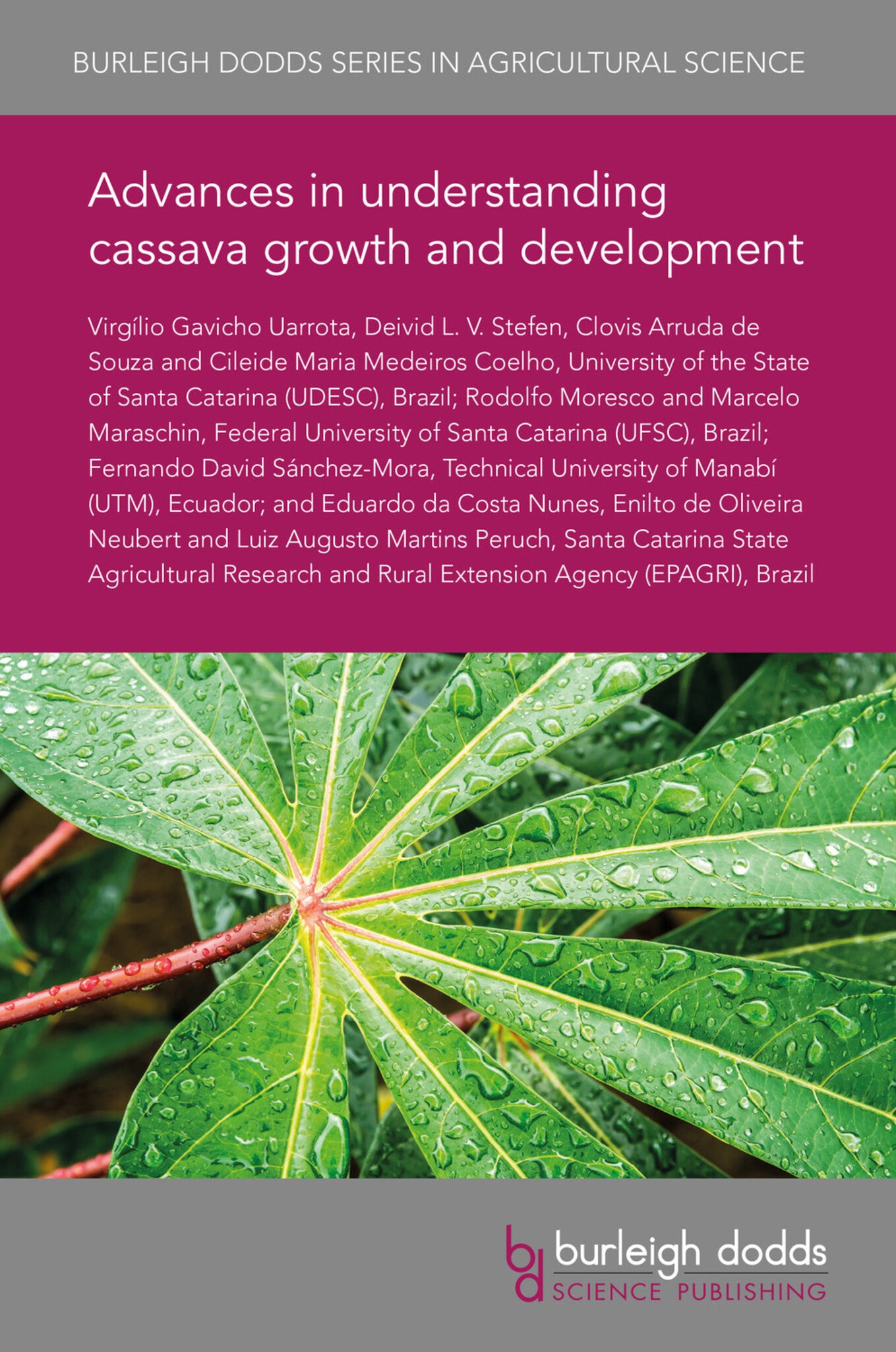 Cover image for Advances in understanding cassava growth and development ISBN 9781838790523