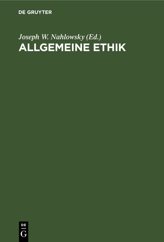 Allgemeine Ethik
