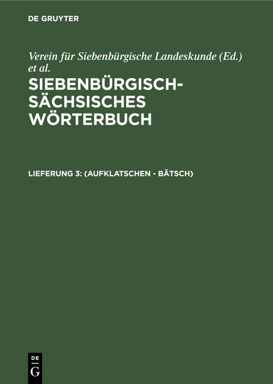 (aufklatschen - Bätsch)