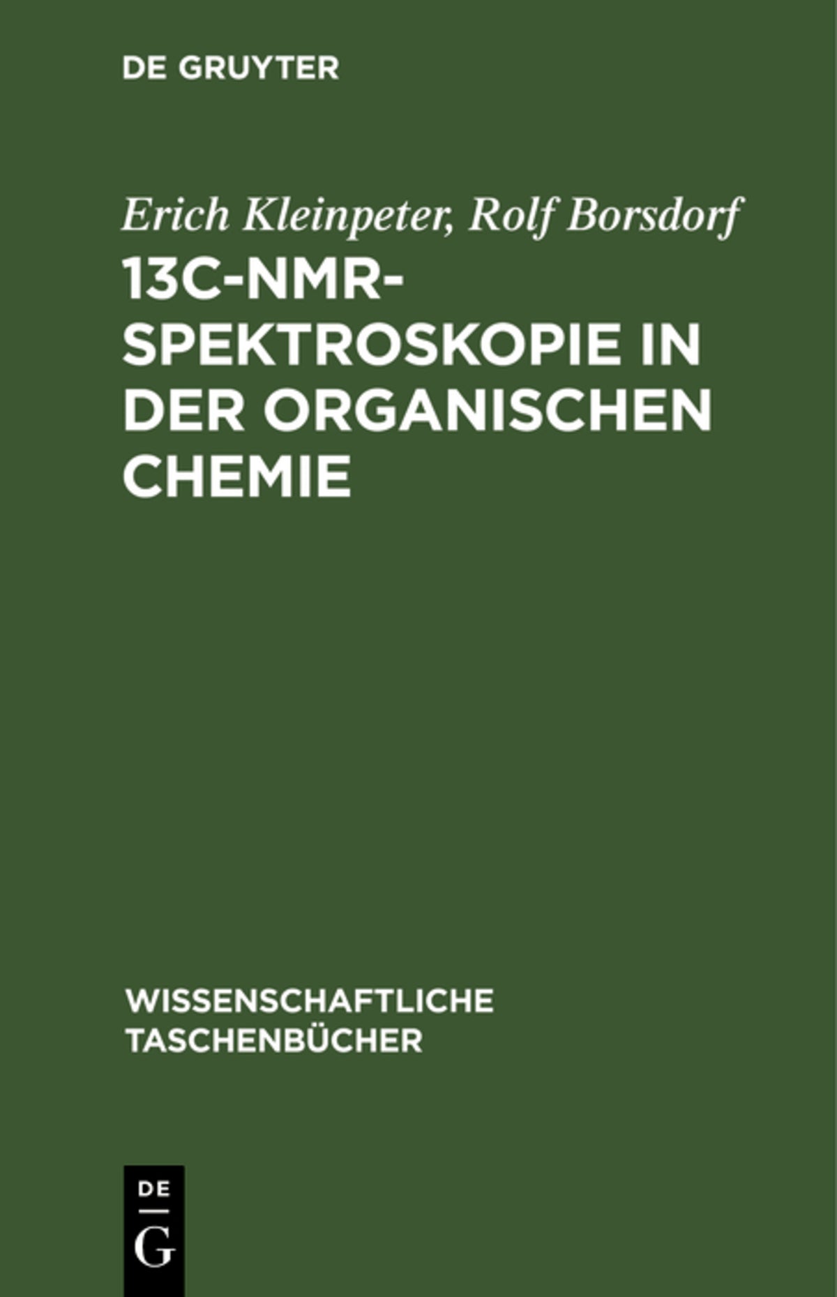 13C-NMR-Spektroskopie in der organischen Chemie