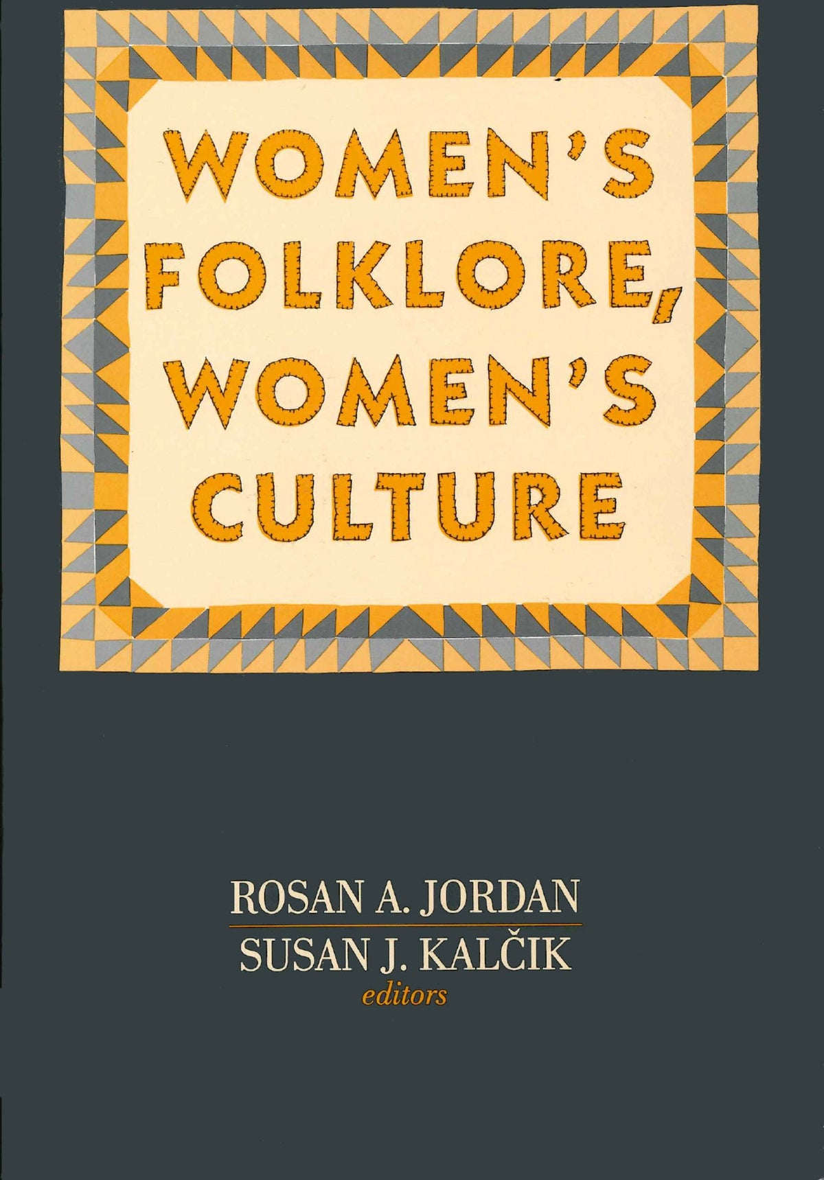 Cover image for Women's Folklore, Women's Culture ISBN 9780812293388