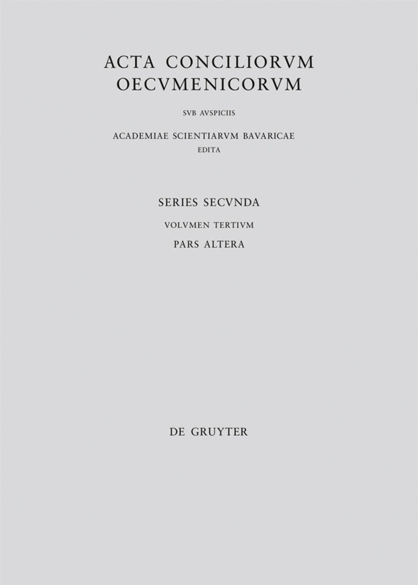 Concilii Actiones IV-V