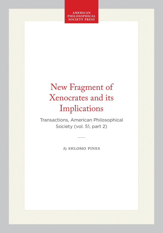 New Fragment of Xenocrates and its Implications