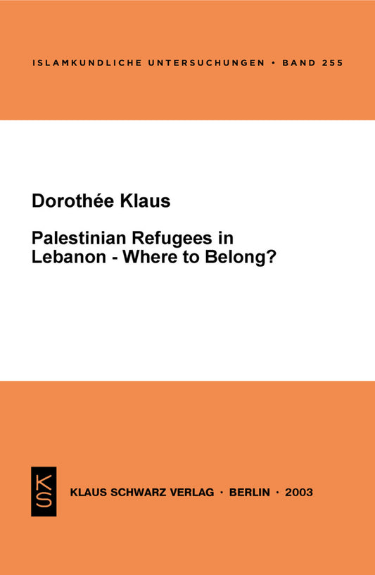 Palestinian Refugees in Lebanon - Where to belong?