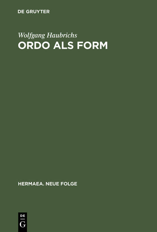 Ordo als Form