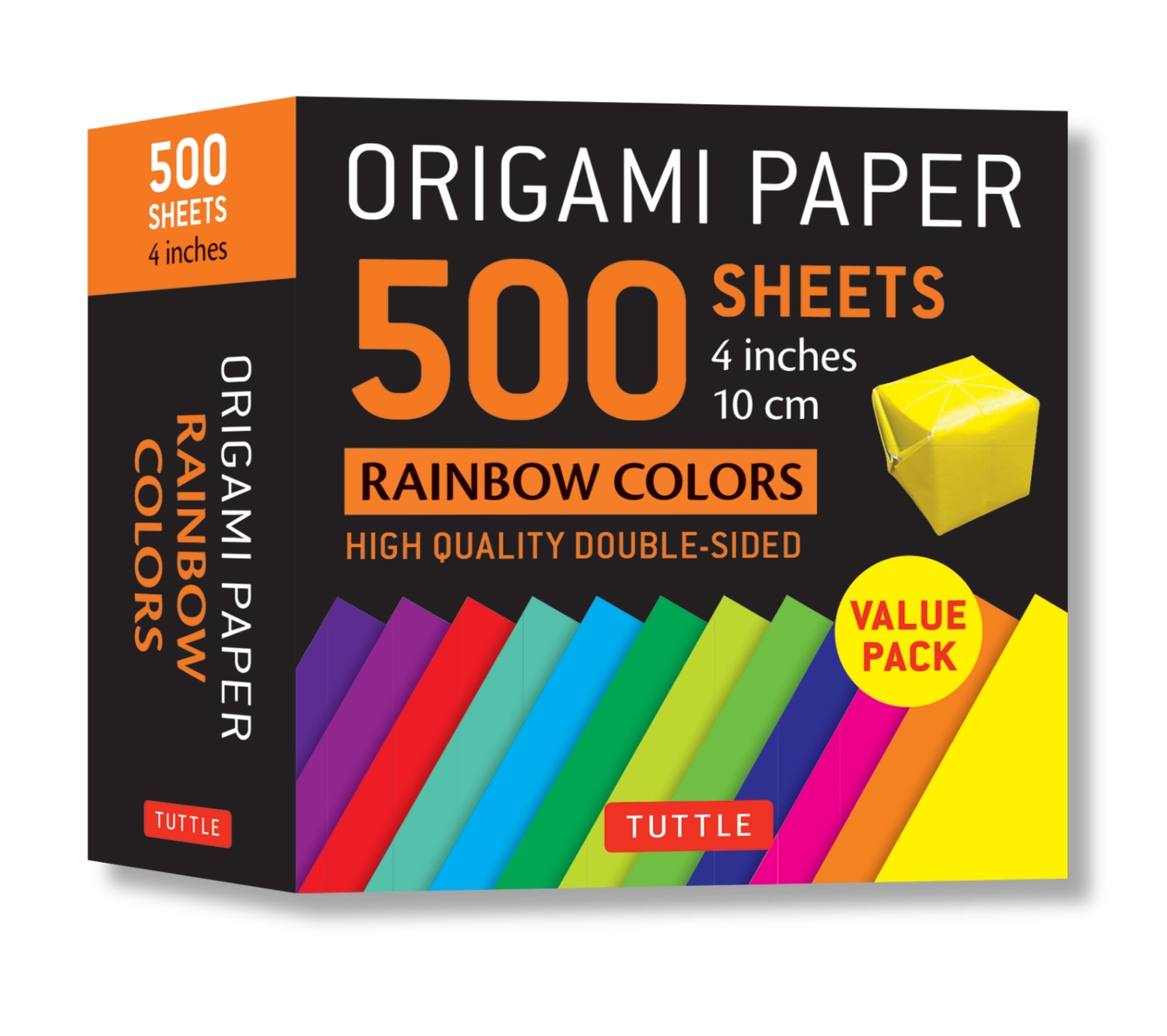 Origami Paper 500 sheets Rainbow Colors 4" (10 cm)