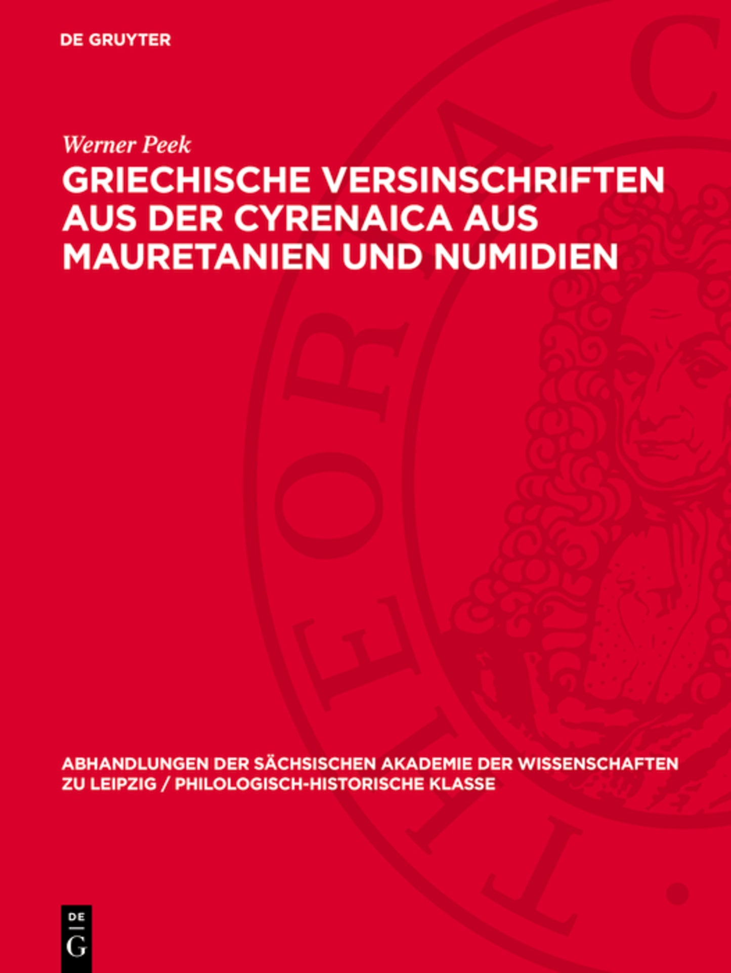 Griechische Versinschriften aus der Cyrenaica aus Mauretanien und Numidien
