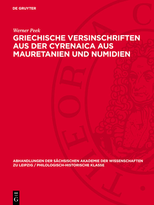 Griechische Versinschriften aus der Cyrenaica aus Mauretanien und Numidien