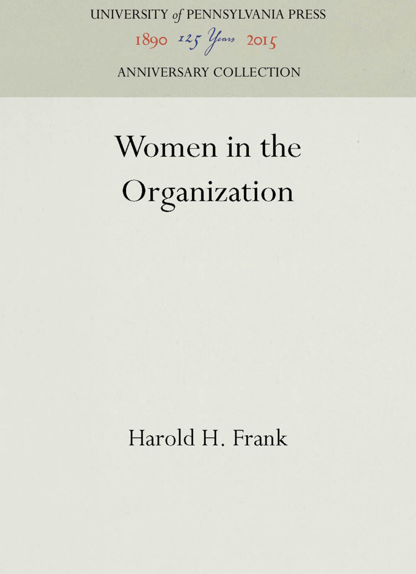 Women in the Organization