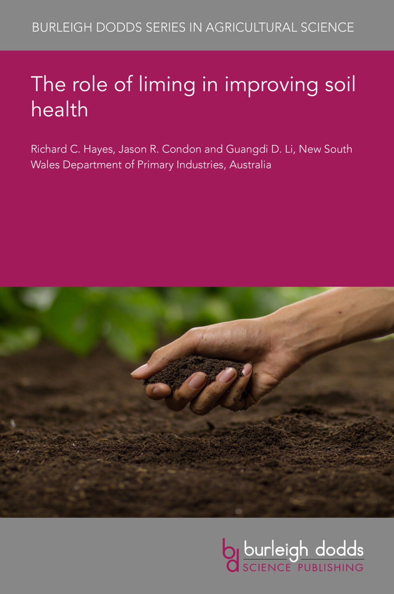 Cover image for The role of liming in improving soil health ISBN 9781801466233