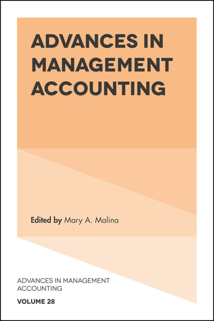 Cover image for Advances in Management Accounting ISBN 9781787145306