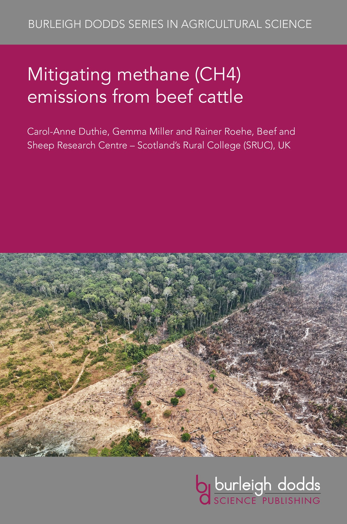 Cover image for Mitigating methane (CH4) emissions from beef cattle ISBN 