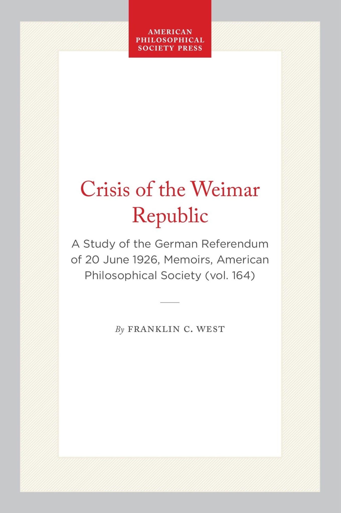 Crisis of the Weimar Republic
