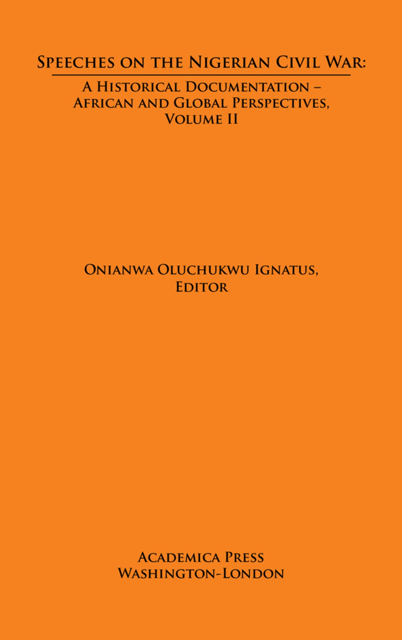 Speeches on The Nigerian Civil War