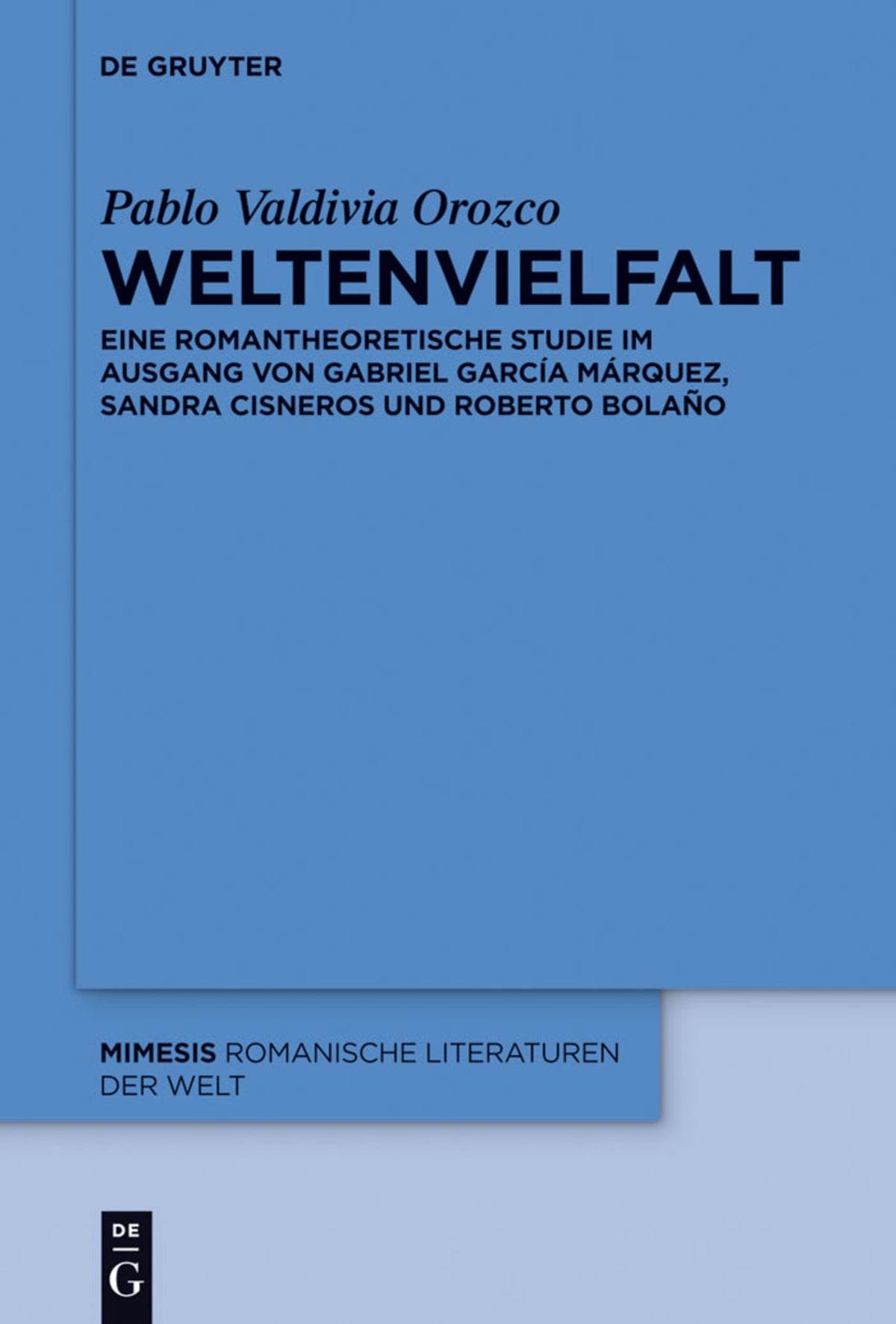 Cover image for Weltenvielfalt ISBN 9783110289749