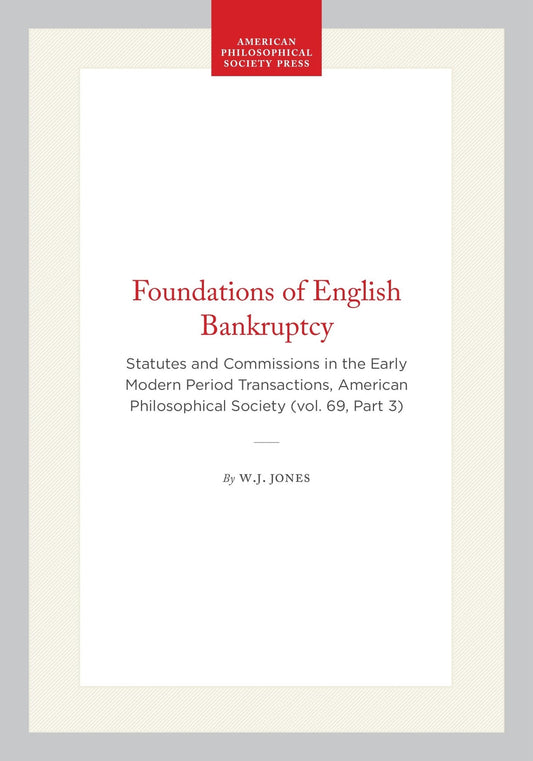 Foundations of English Bankruptcy