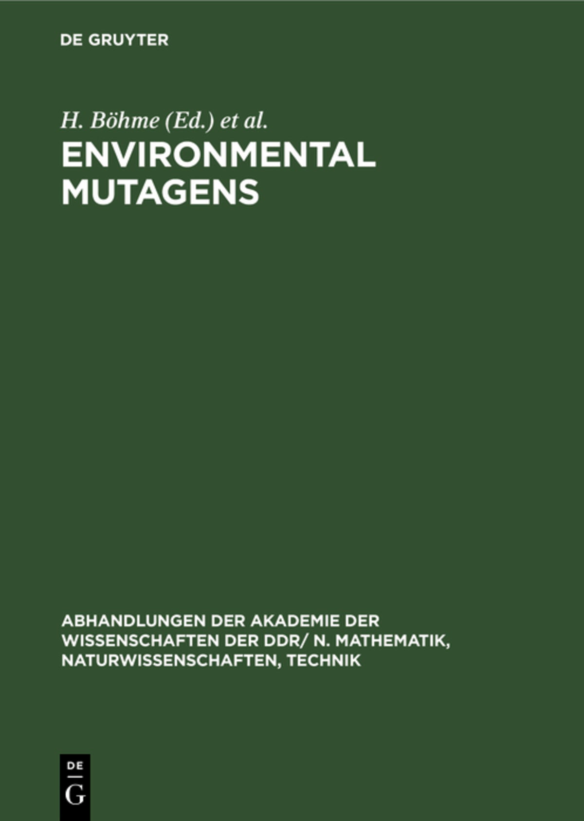 Environmental Mutagens
