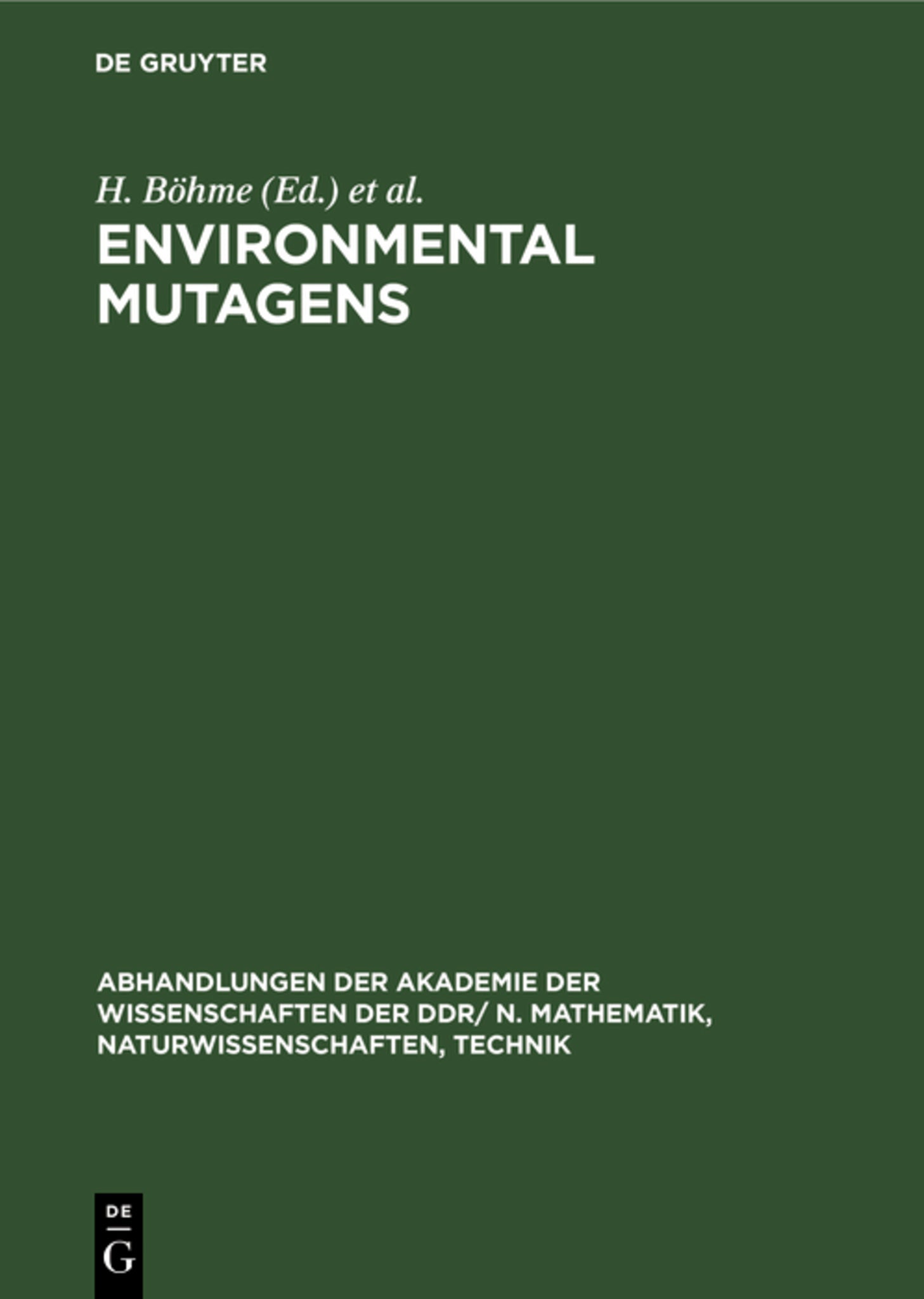 Environmental Mutagens