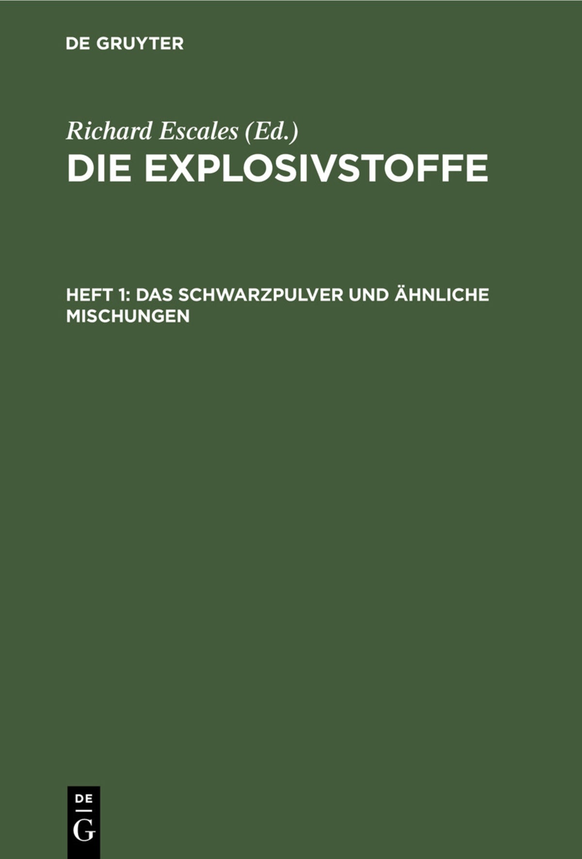 Das Schwarzpulver und ähnliche Mischungen