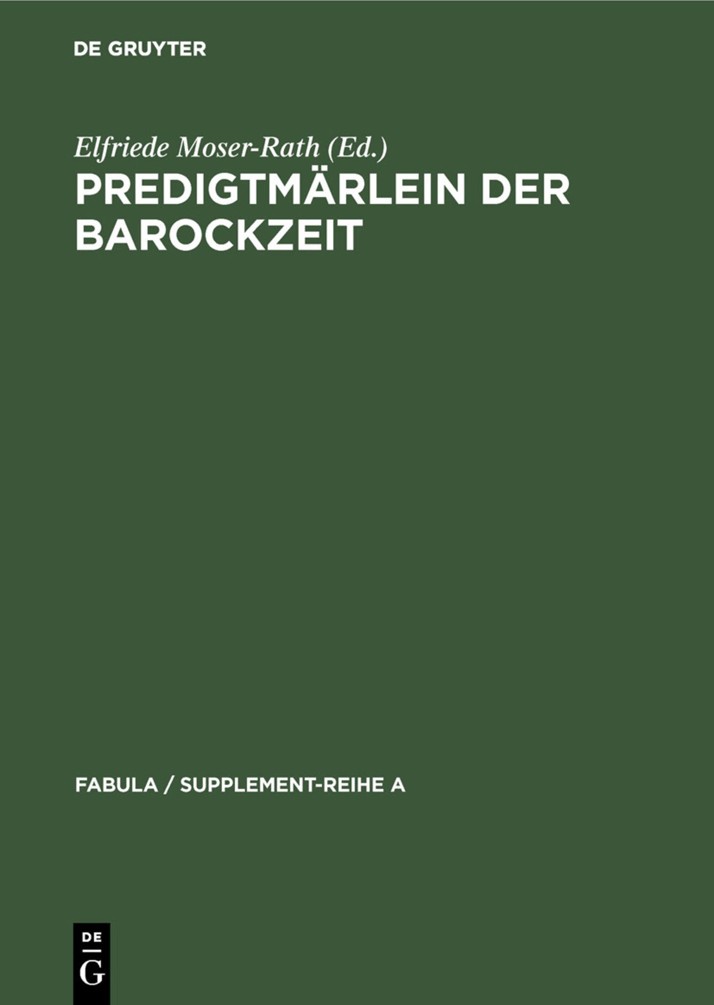 Predigtmärlein der Barockzeit