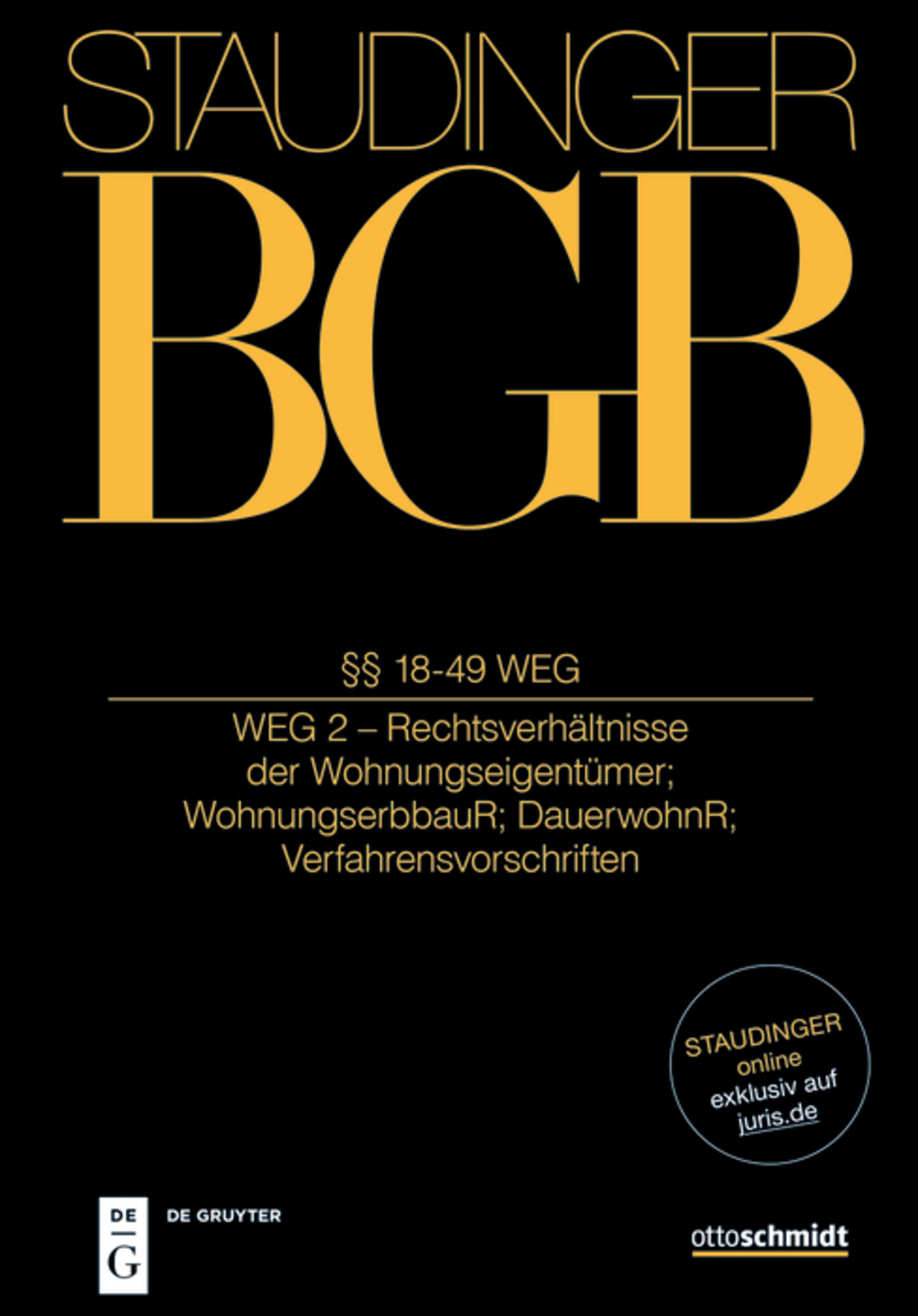 Cover image for §§ 18-49 WEG ISBN 9783805913805
