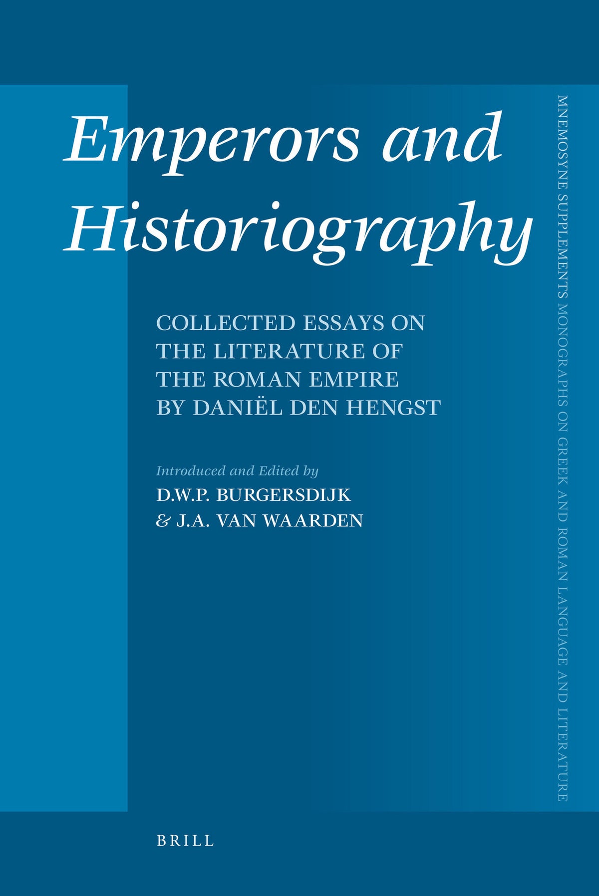Cover image for Emperors and Historiography ISBN 9789004174382