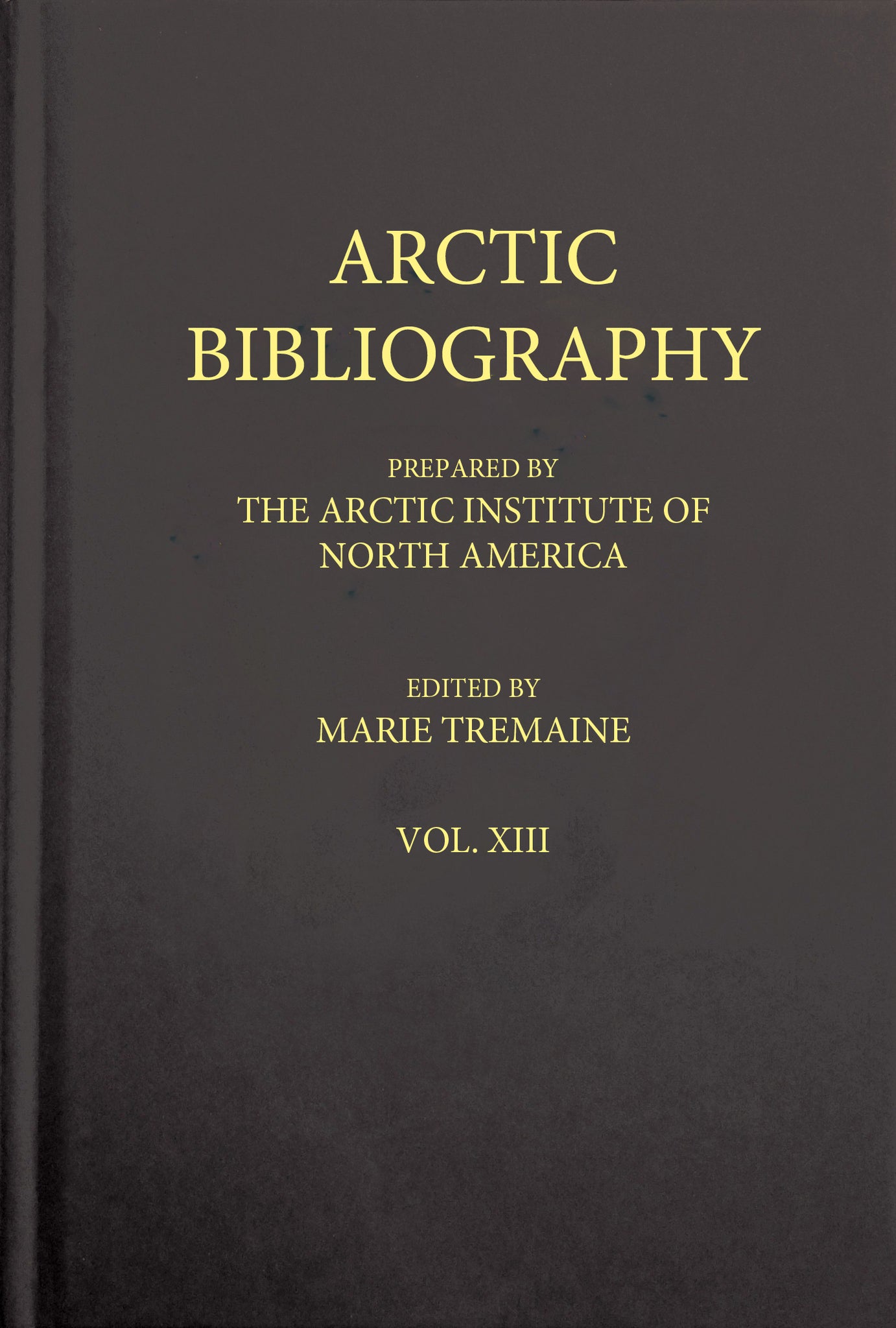 Arctic Bibliography