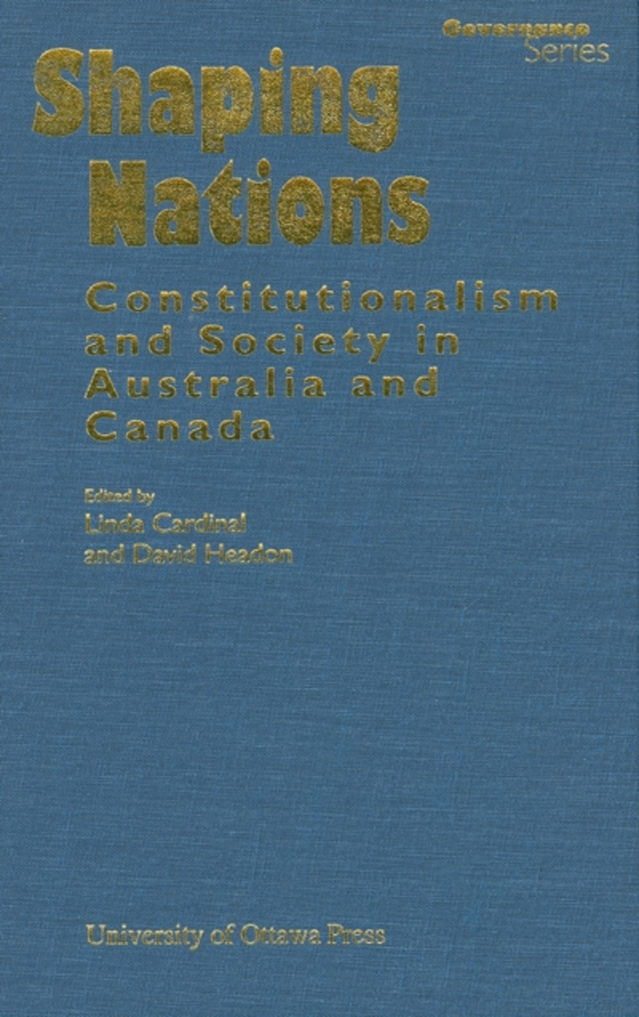 Cover image for Shaping Nations ISBN 9780776630205