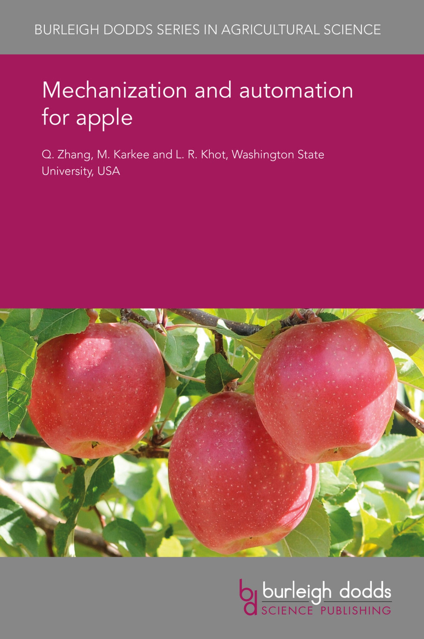 Cover image for Mechanization and automation for apple ISBN 9781838790097