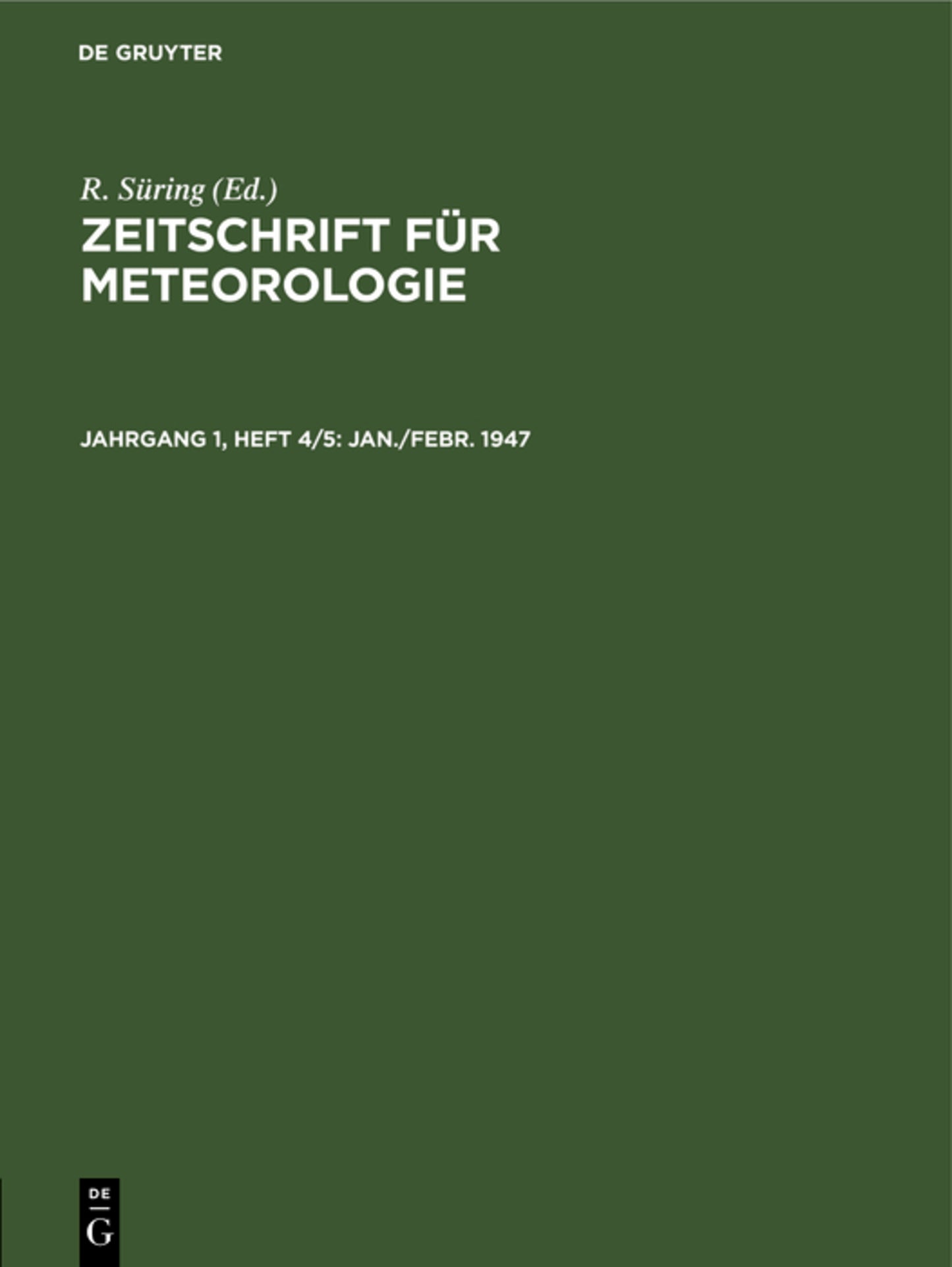 Jan./Febr. 1947