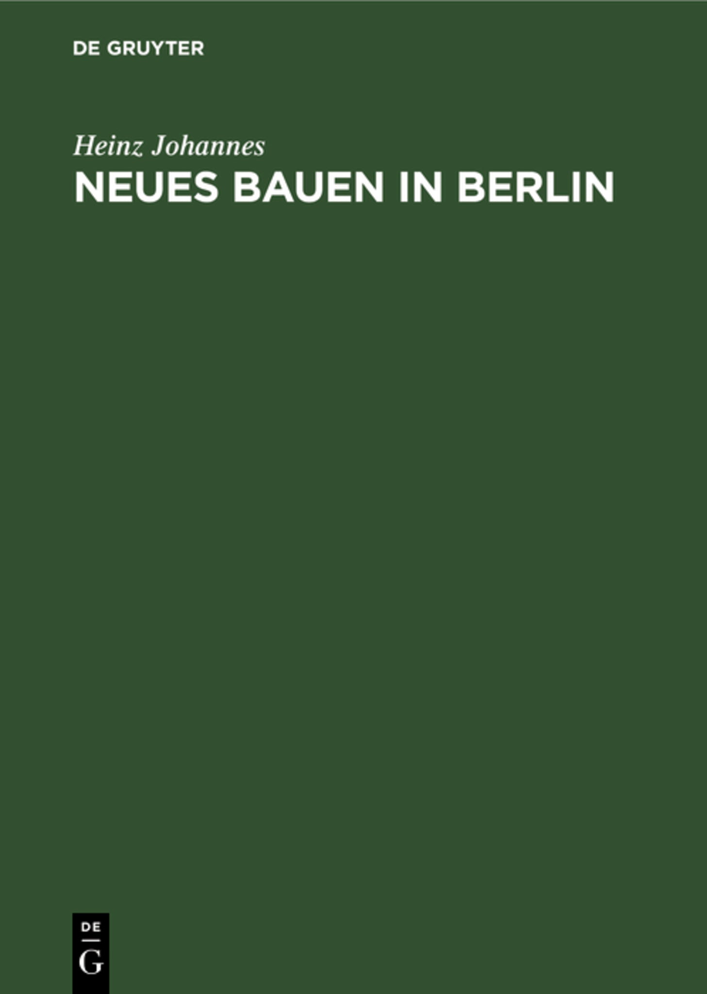 Neues Bauen in Berlin