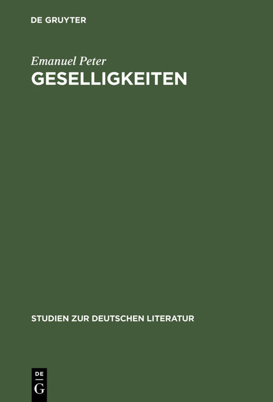 Geselligkeiten
