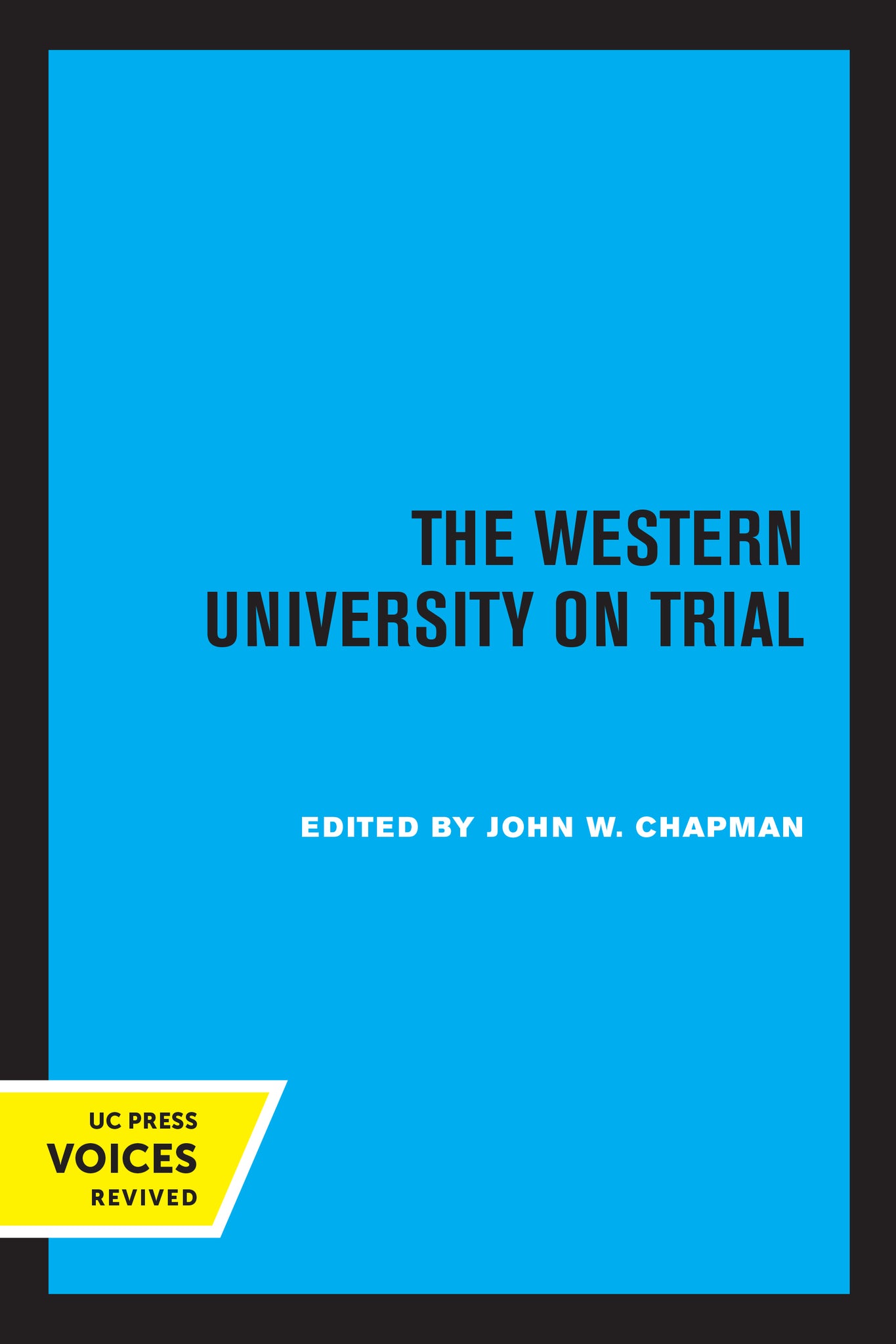 Cover image for The Western University on Trial ISBN 9780520334328