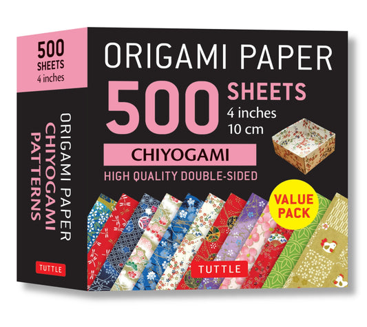 Origami Paper 500 sheets Chiyogami Patterns 4" (10 cm)
