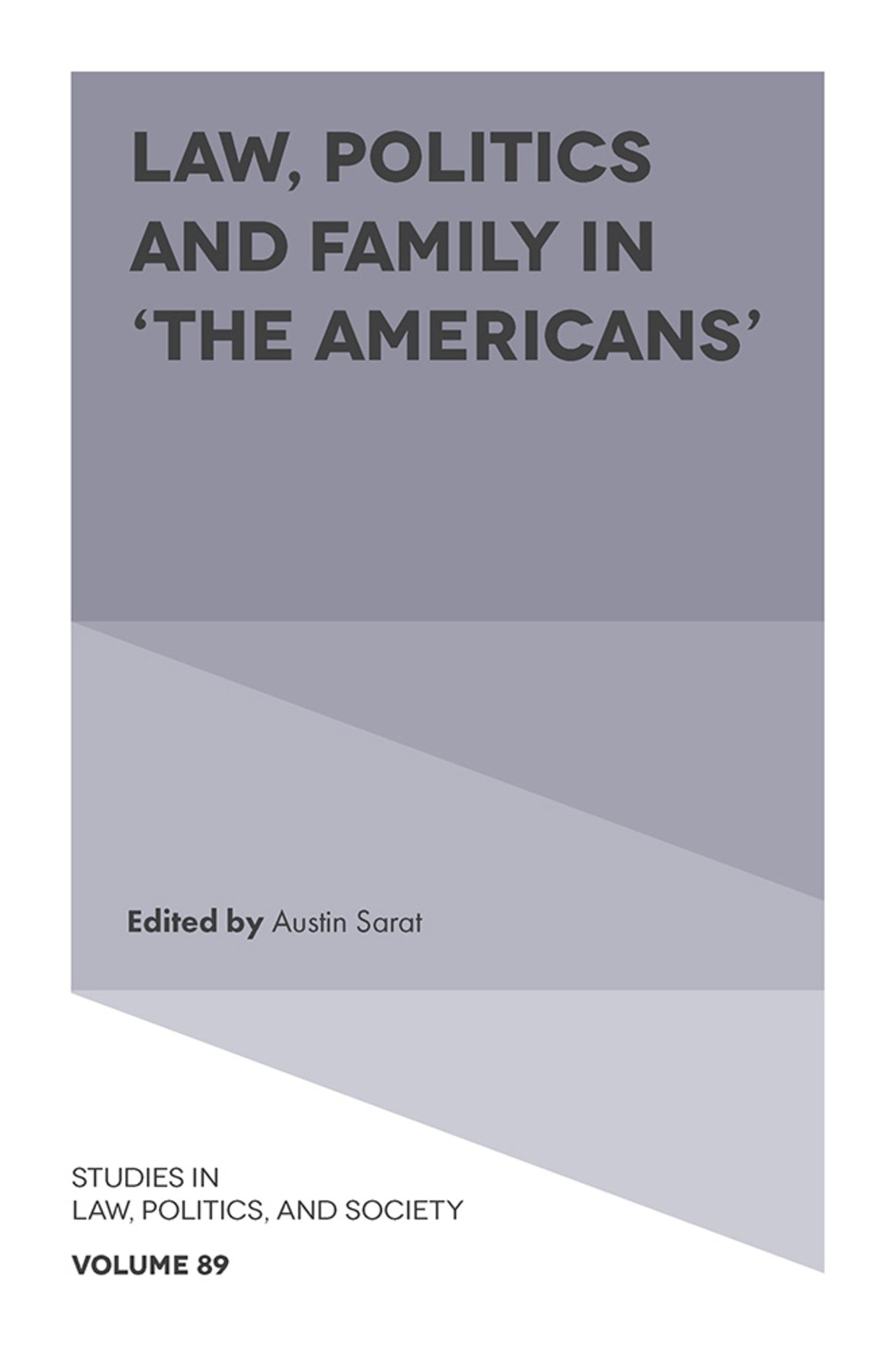 Cover image for Law, Politics and Family in ‘The Americans’ ISBN 9781837539956