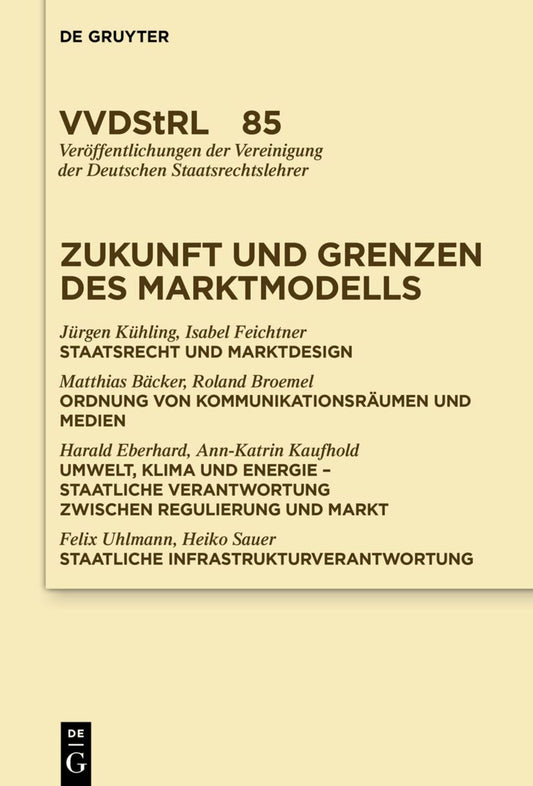 Zukunft und Grenzen des Marktmodells