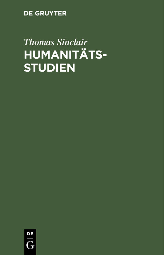 Humanitätsstudien