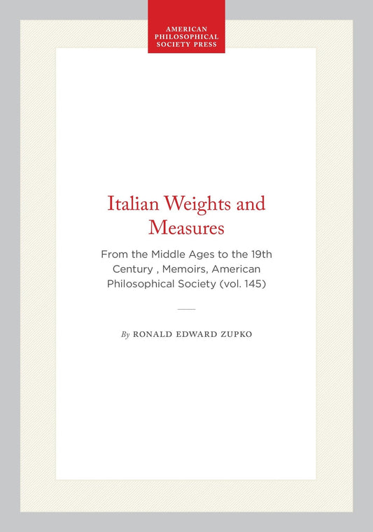 Italian Weights and Measures