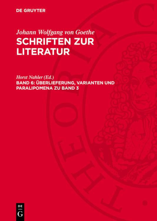 Überlieferung, Varianten und Paralipomena zu Band 3