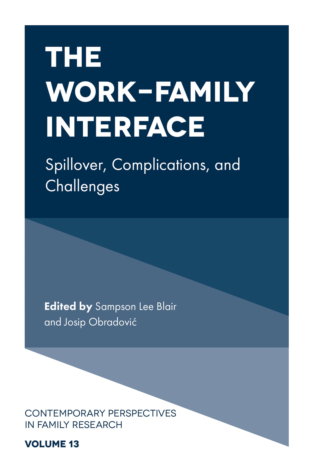 Cover image for The Work-Family Interface ISBN 9781787691124
