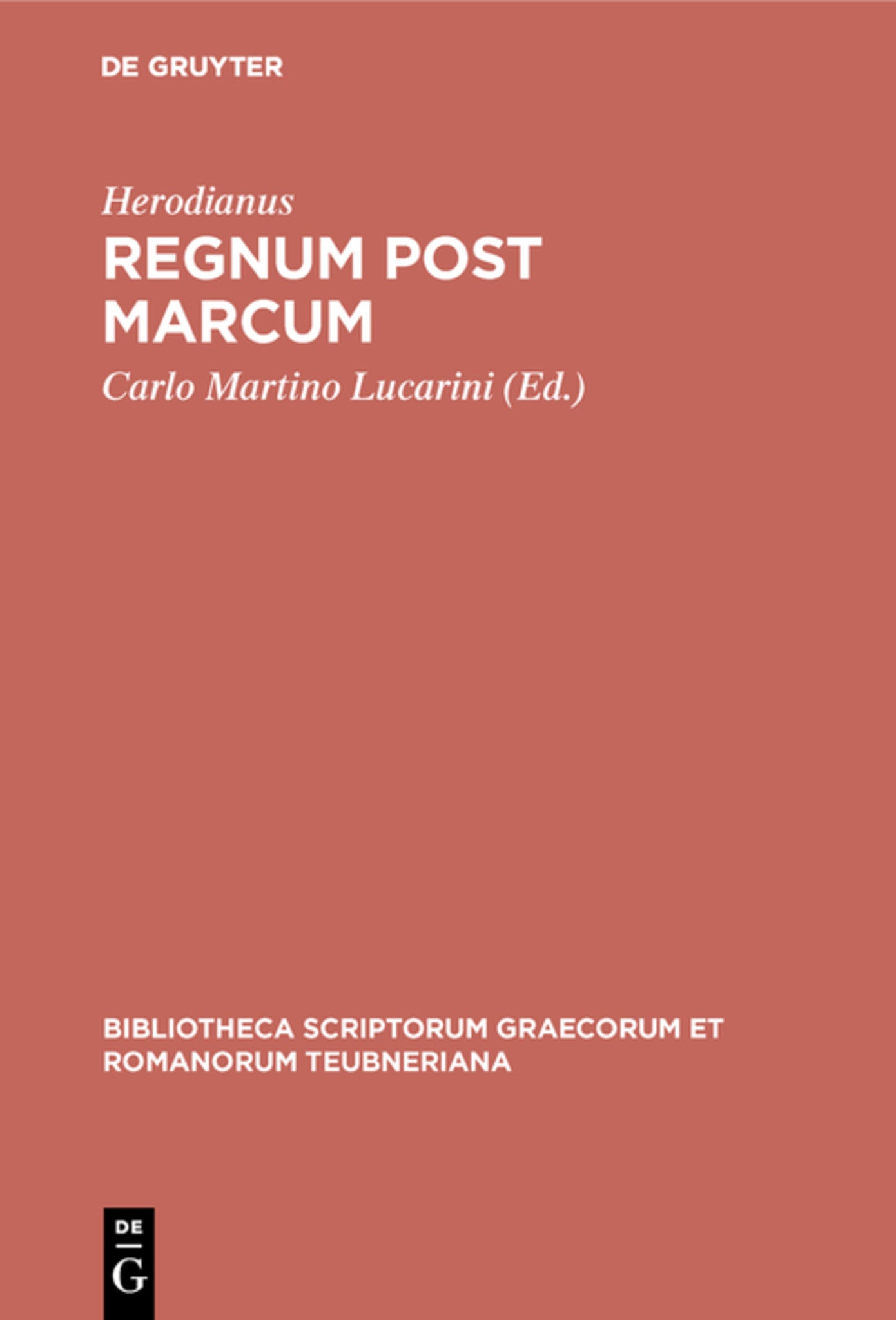 Cover image for Regnum post Marcum ISBN 9783598712821